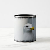 カモメは黒の愛を余りに必要とします ツートーンマグカップ (中央)