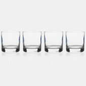 カモメパーソナライズされたガラス ウイスキーグラス (左)