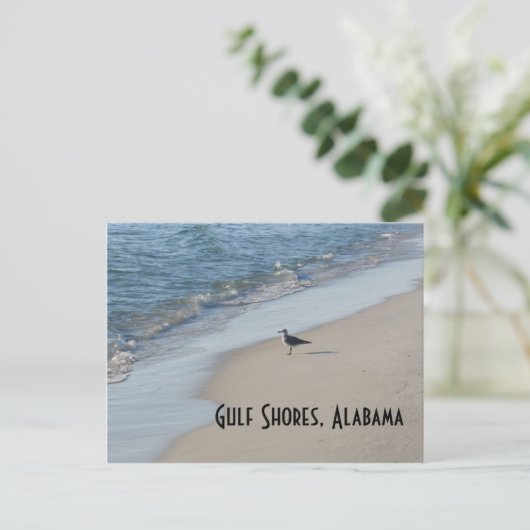 カモメビーチ旅行はがき ポストカード (スタンド正面)