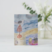 カモメビーチ葉書 ポストカード (スタンド正面)