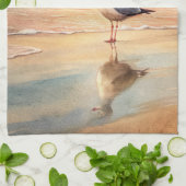 カモメビーチ キッチンタオル (折り畳み)