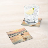 カモメビーチ スクエアペーパーコースター (インサイチュ)