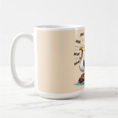 カモメママの面白いパーソナライズデザイン コーヒーマグカップ (左)