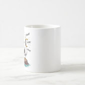 カモメママ 楽しい オリジナルデザイン コーヒーマグカップ (中央)