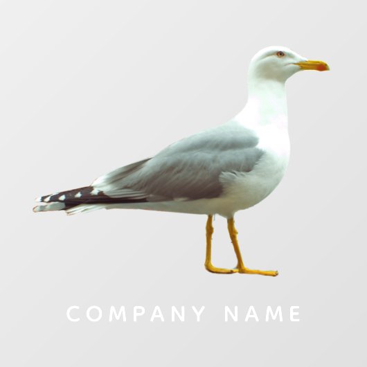 カモメ切り出しおもしろいリアル航海のバードカスタム ウィンドウサイン (シート)