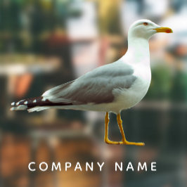 カモメ切り出しおもしろいリアル航海のバードカスタム ウィンドウサイン