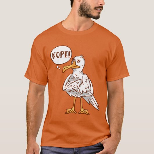 カモメ嫌いのカモメ好き鳥好きな友達 Tシャツ (正面)
