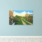 カモメ島の景勝地 キャンバスプリント (インサイチュ (ウッドフロア))