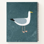 カモメ沿岸鳥おもしろい ノートブック (裏面)