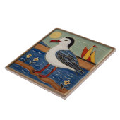 カモメ海マリンバードカモメ タイル (側面)