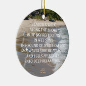 カモメ海岸オーナメント又はペンダント セラミックオーナメント (右)