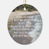 カモメ海岸オーナメント又はペンダント セラミックオーナメント (左)