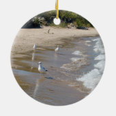 カモメ海岸オーナメント又はペンダント セラミックオーナメント (裏面)