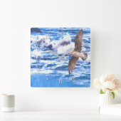 カモメ海遊具 スクエア壁時計 (ホーム)