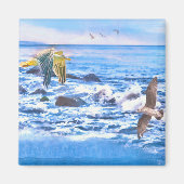 カモメ海遊具 マグネット (正面)