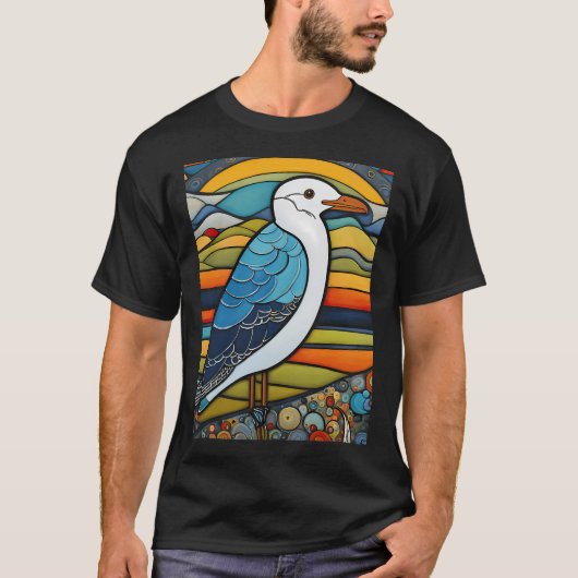 カモメ漁師 Tシャツ (正面)