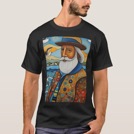 カモメ漁師 Tシャツ (正面)