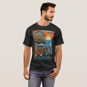 カモメ漁師 Tシャツ (正面フル)