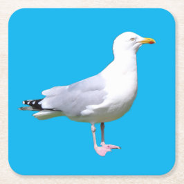 カモメ立てコースター スクエアペーパーコースター