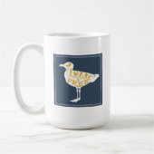 カモメ野生および自由な| コーヒーマグカップ (左)