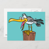 カモメ間抜けガ ポストカード (正面/裏面)