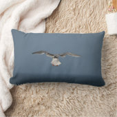カモメ離れの枕 ランバークッション (ブランケット)