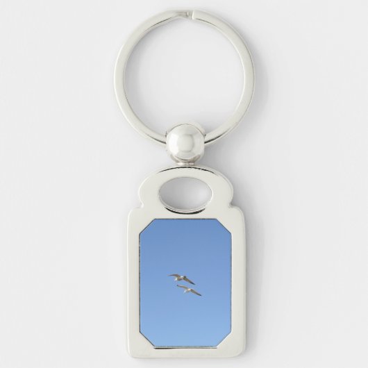 カモメ飛んでいるイ高 –  キーホルダー (正面)