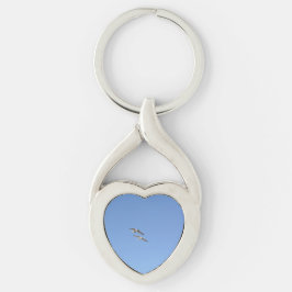 カモメ飛んでいるイ高 –  キーホルダー