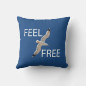 カモメ飛んでいるモ クッション (裏面)