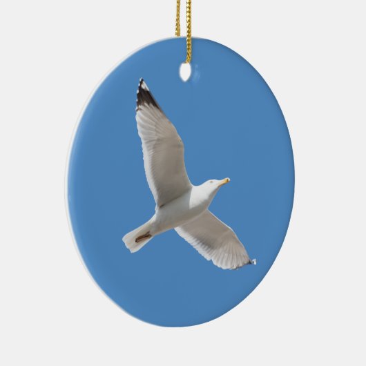 カモメ飛んでいるモ セラミックオーナメント (右)
