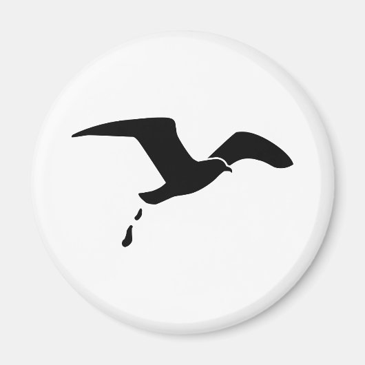 カモメ飛んでいるモ マグネット (正面)