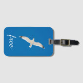 カモメ飛んでいるモ ラゲッジタグ (正面横)