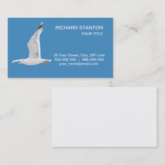 カモメ飛んでいるモ 名刺 (正面/裏面)