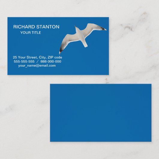 カモメ飛んでいるモ 名刺 (正面/裏面)