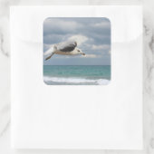 カモメ飛行 スクエアシール (バッグ)