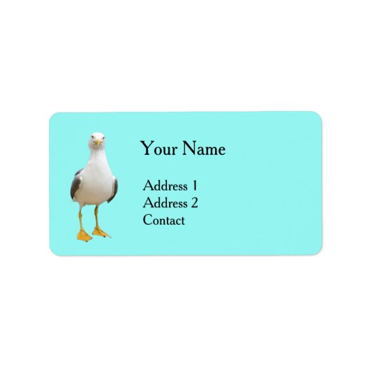 カモメ鳥オンターコイズ ラベル (正面)