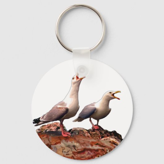 カモメ鳴き キーホルダー (正面)