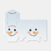 カモメ鼻の可愛い雪だるま顔 フェイバーボックス (折り畳みなし)