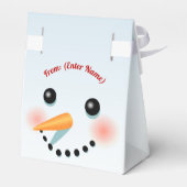 カモメ鼻の可愛い雪だるま顔 フェイバーボックス (裏面サイド)