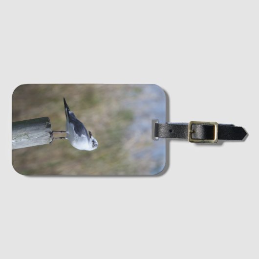 カモメ・オン・ポスト ラゲッジタグ (正面横)