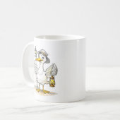 カモメ コミック ライトハウス ランタン コーヒーマグカップ (正面左)