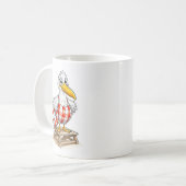 カモメ コミック ライフガード 鳥 コーヒーマグカップ (正面左)