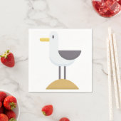 カモメ スタンダードカクテルナプキン (インサイチュ)