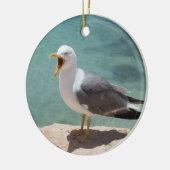 カモメ セラミックオーナメント (左)