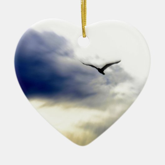 カモメ セラミックオーナメント (正面)