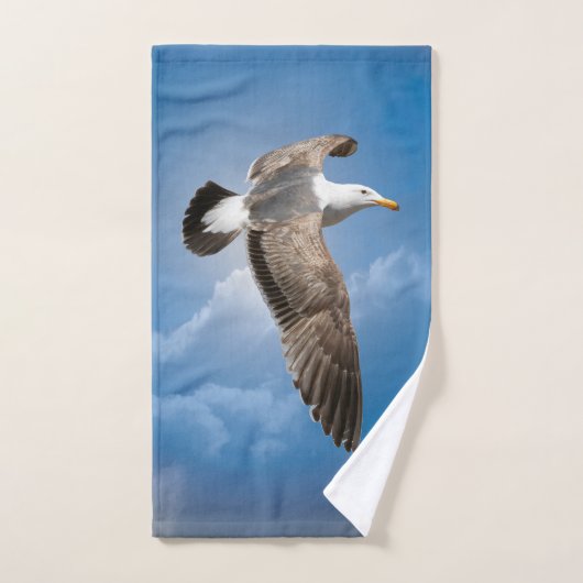 カモメ バスタオルセット (ハンドタオル)