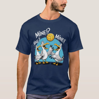 カモメ バレーボール マイン ビーチ バード オーシャン ラブ Tシャツ