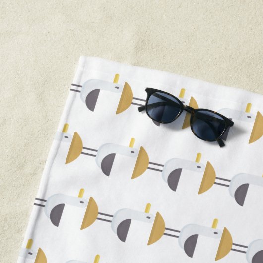 カモメ ビーチタオル (インサイチュ)