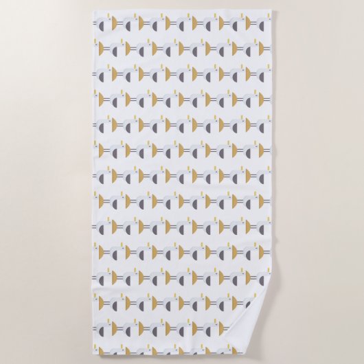 カモメ ビーチタオル (正面)