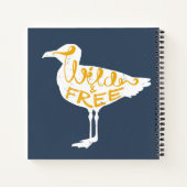 カモメ |ワイルドでフリー ノートブック (裏面)